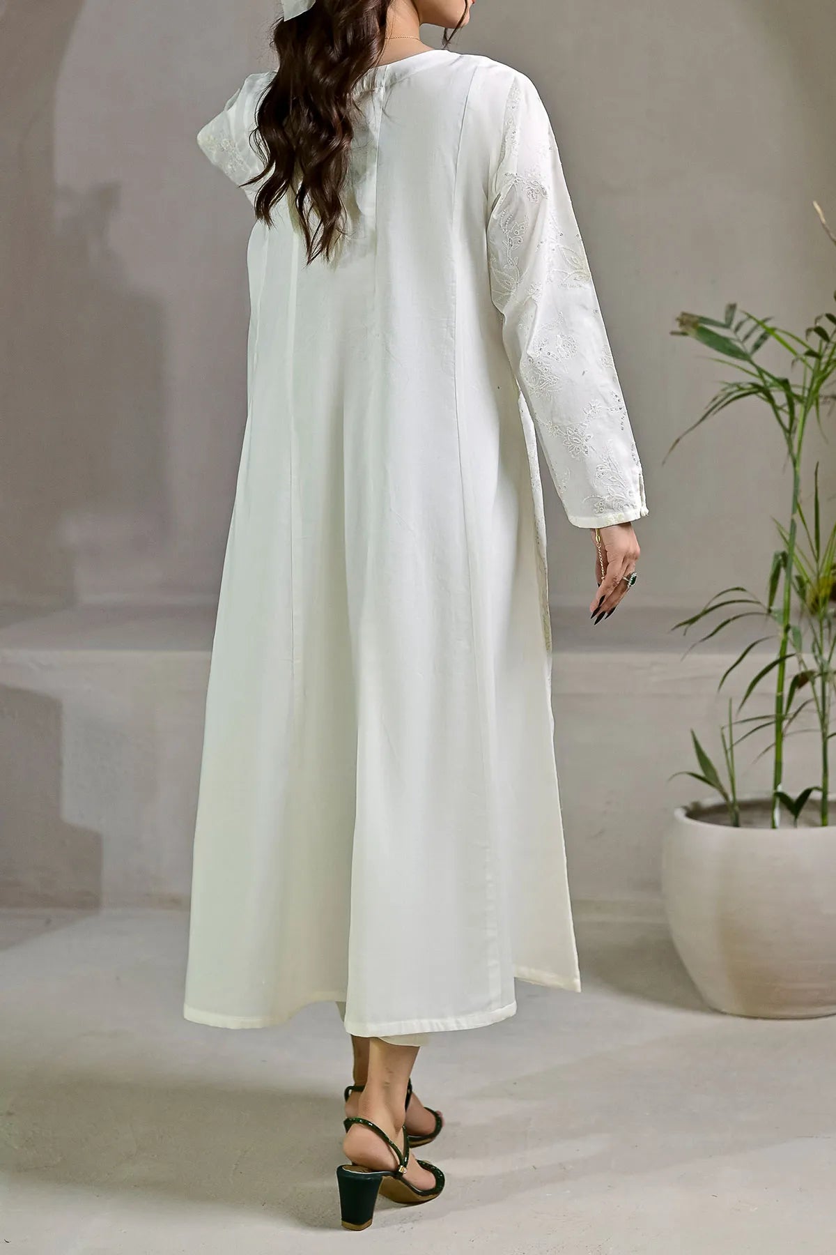 WOMEN'S-1 PIECE EMBROIDERY COTTON | CTNK-34