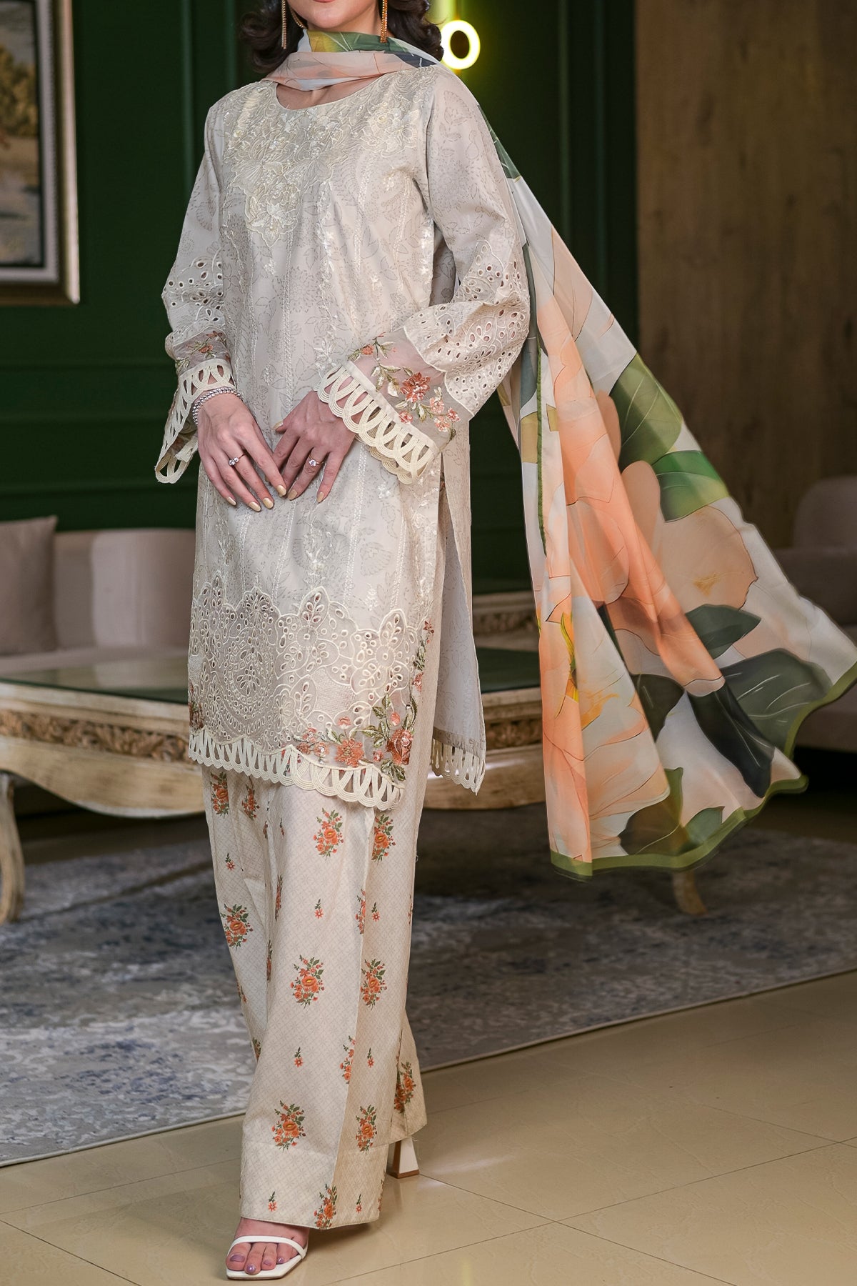 3 PIECE DIGTAL PRINT  LAWN | DPC-428