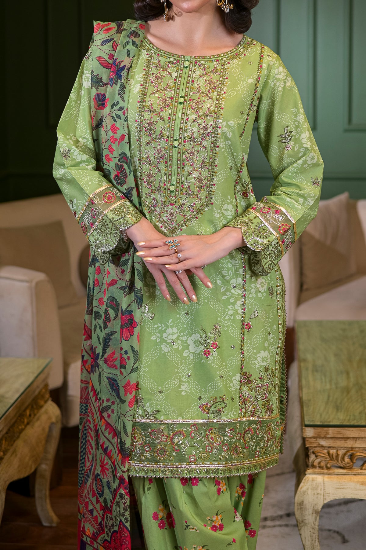 3 PIECE DIGTAL PRINT  LAWN | DPC-454