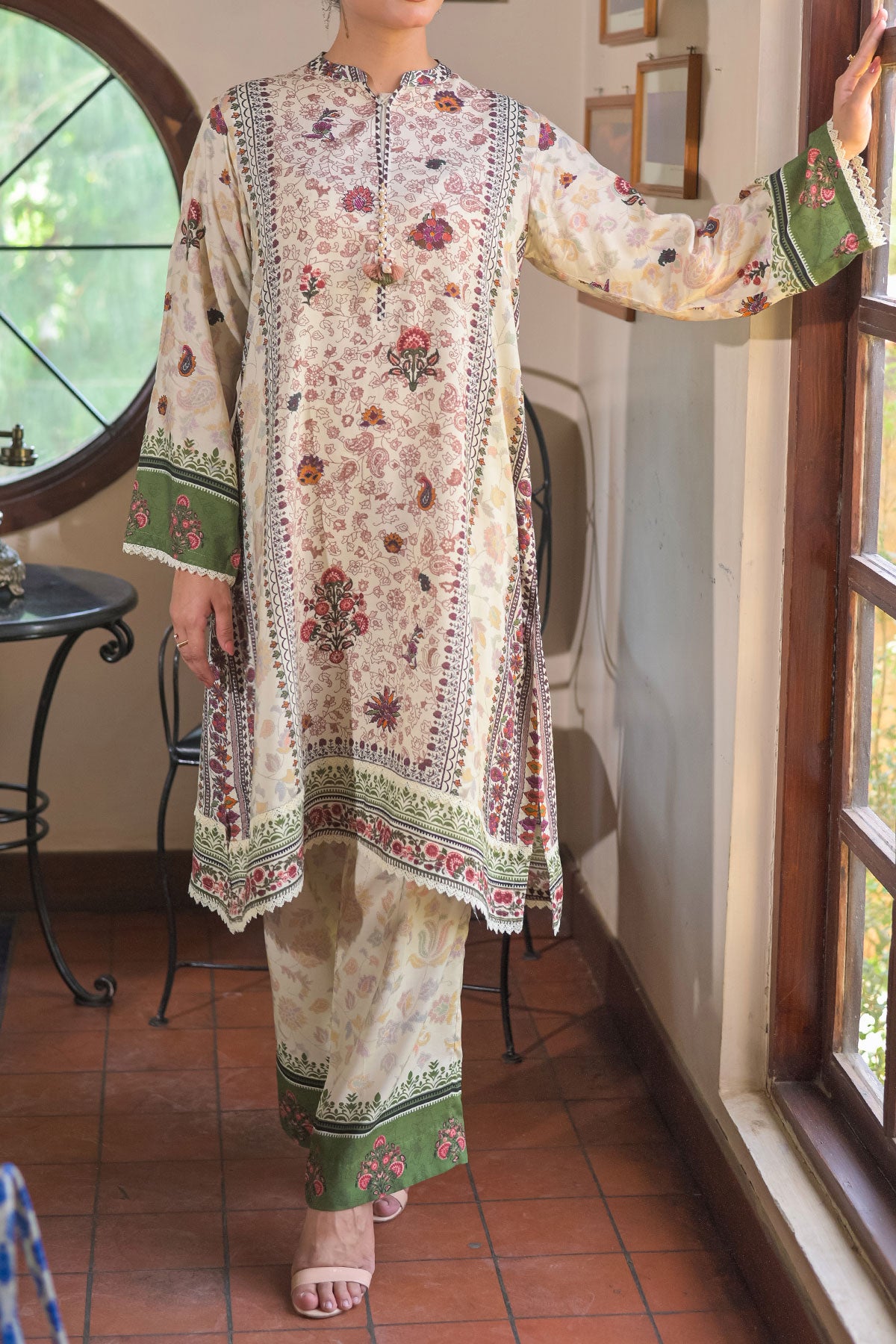 2 PIECE DIGITAL PRINT LINEN  | DPL-263