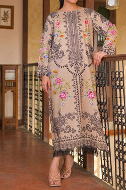 1PIECE DIGITAL PRINT LINEN KURTA  |  DPLK-119