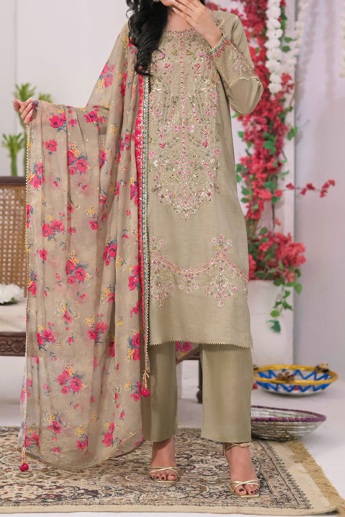 WOMEN'S-3 PIECE FANCY JACQUARD| FJ-297
