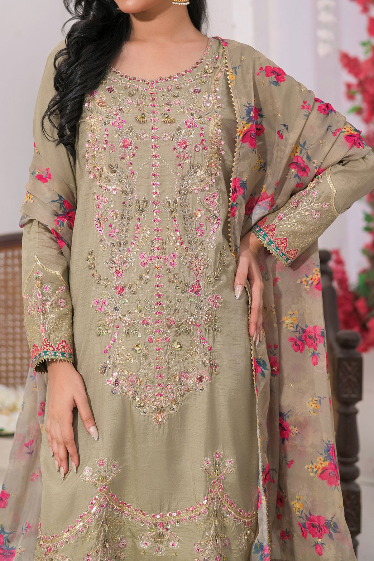 WOMEN'S-3 PIECE FANCY JACQUARD| FJ-297