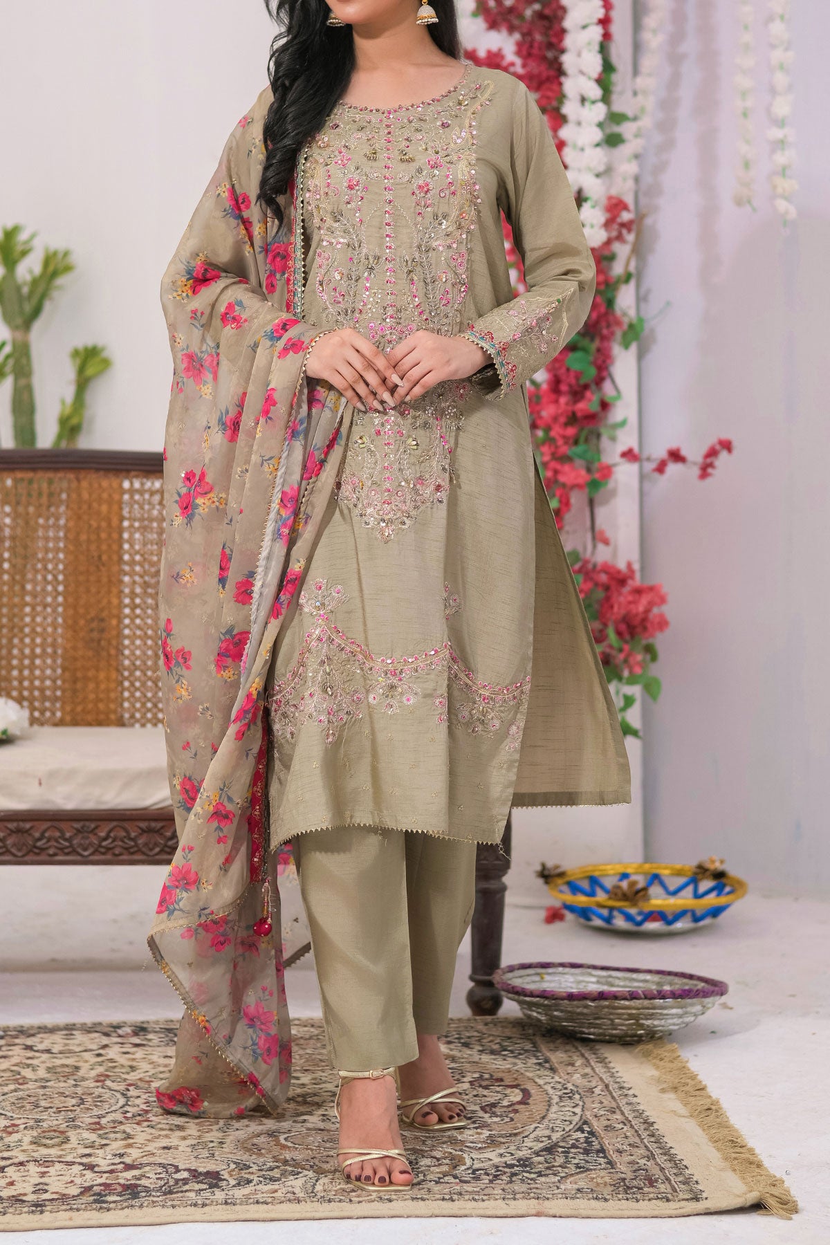WOMEN'S-3 PIECE FANCY JACQUARD| FJ-297