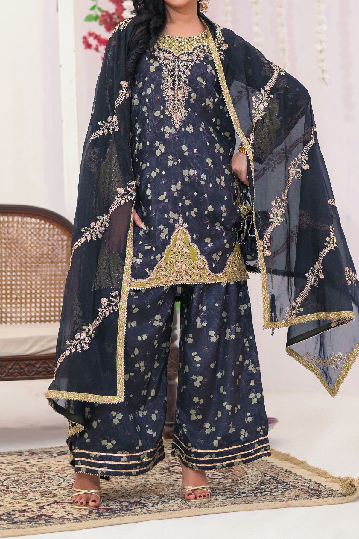 WOMEN'S-3 PIECE FANCY JACQUARD| FJ-301