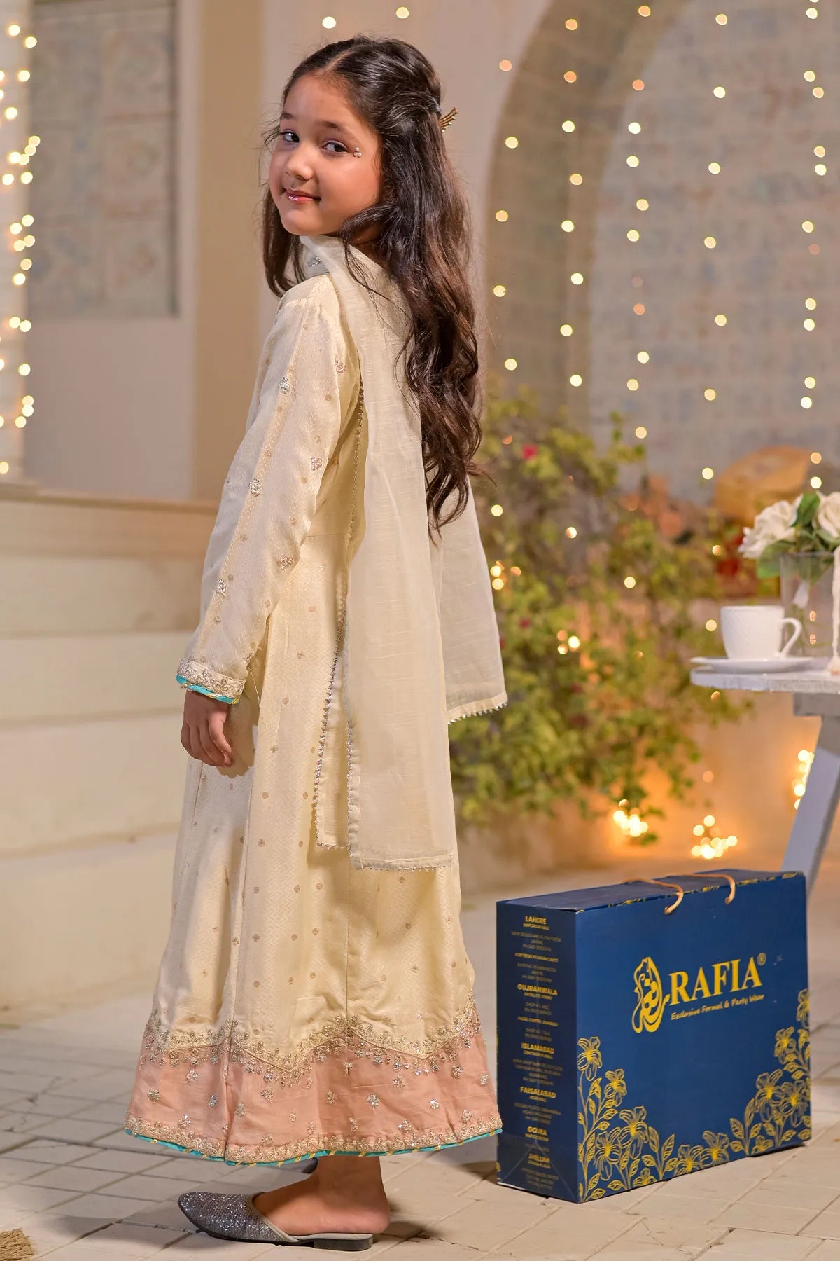 3 PIECE KIDS LUXURY PRET | CH-FJ291
