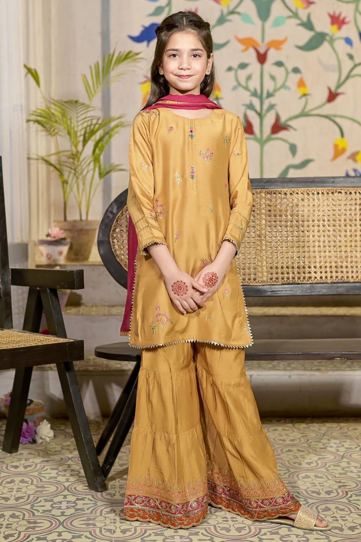 3 PIECE KIDS LUXURY PRET | CH-VS571