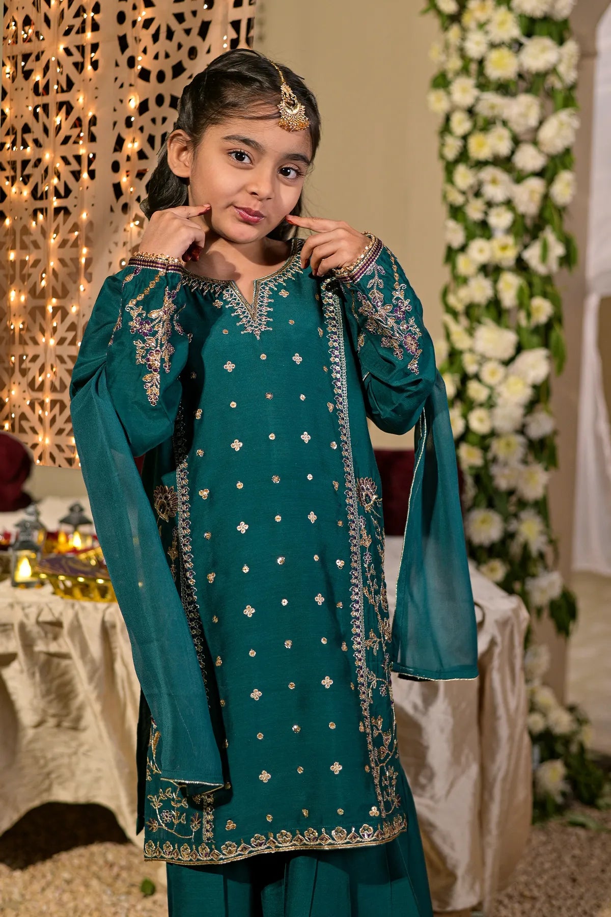 3 PIECE KIDS LUXURY PRET | CH-VS586