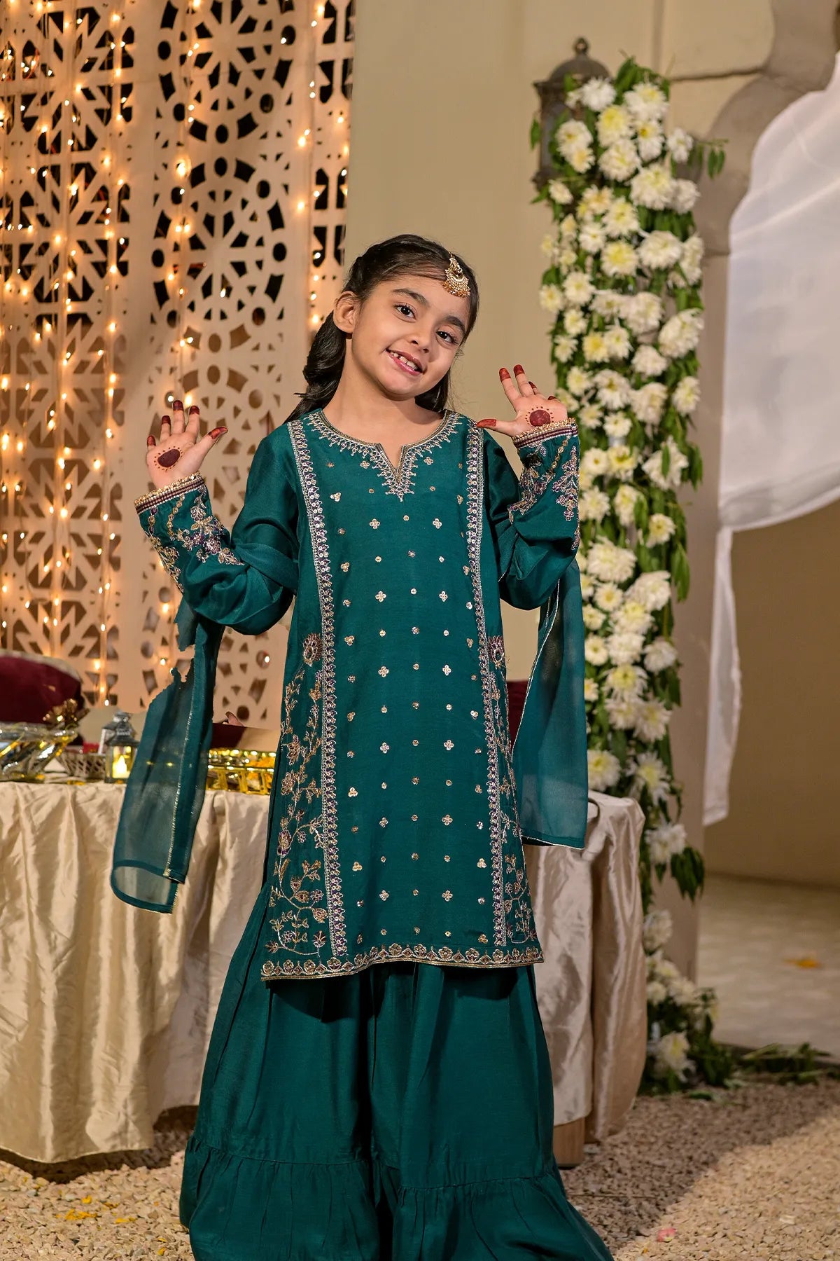3 PIECE KIDS LUXURY PRET | CH-VS586