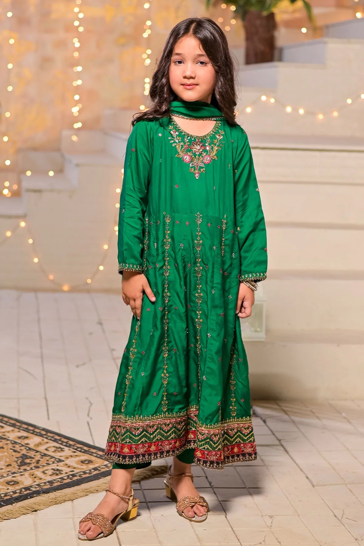 3 PIECE KIDS LUXURY PRET | CH-VS600