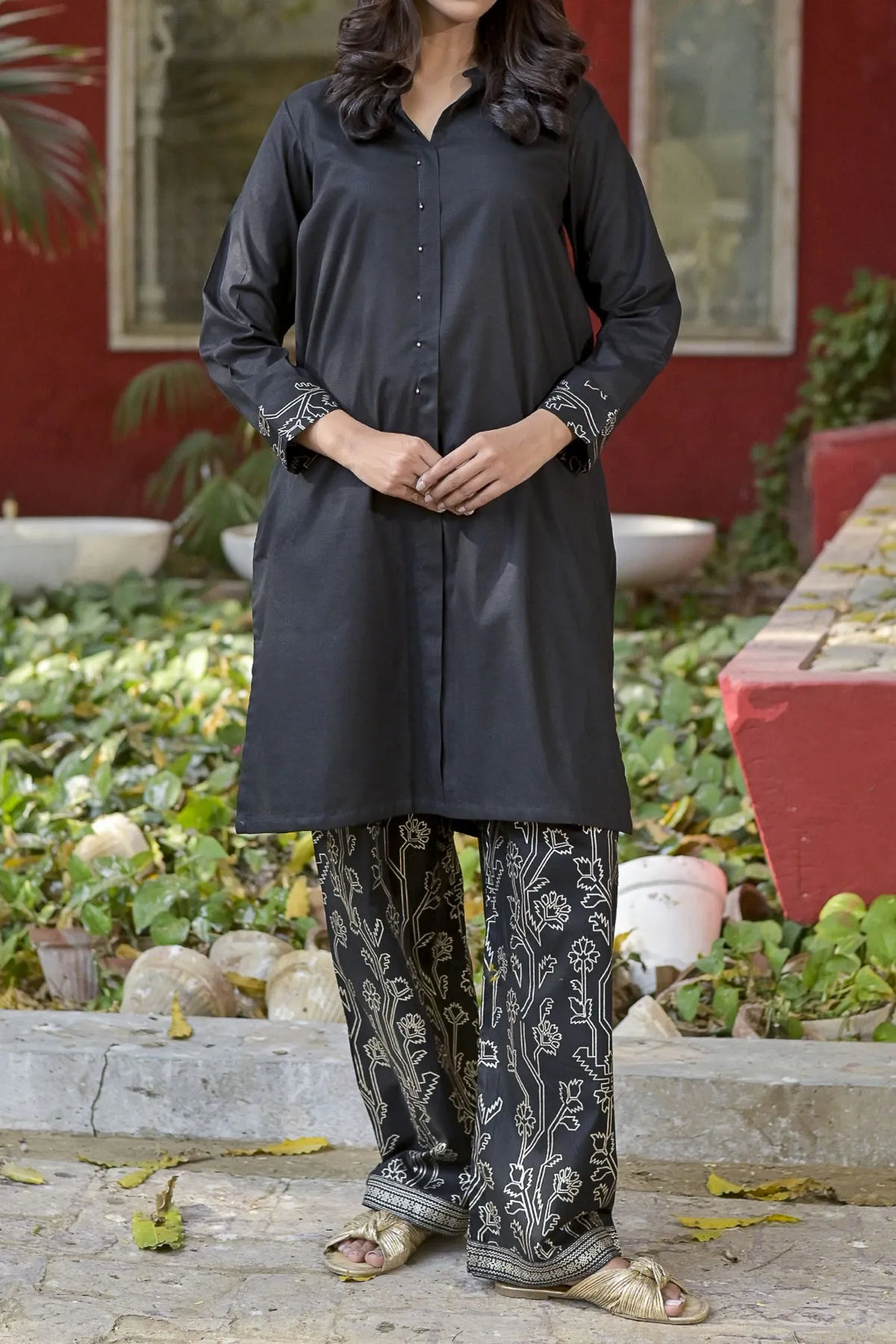 WOMEN'S-2 PIECE EMBROIDERY COTTON | CTN-442