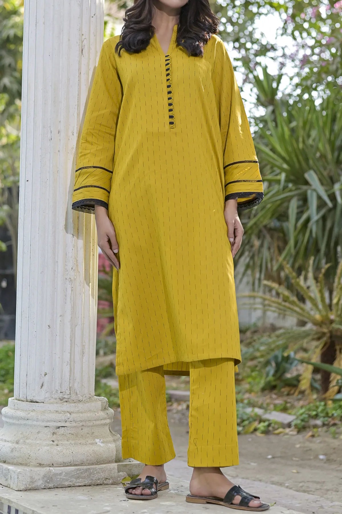 WOMEN'S-2 PIECE EMBROIDERY COTTON | CTN-443
