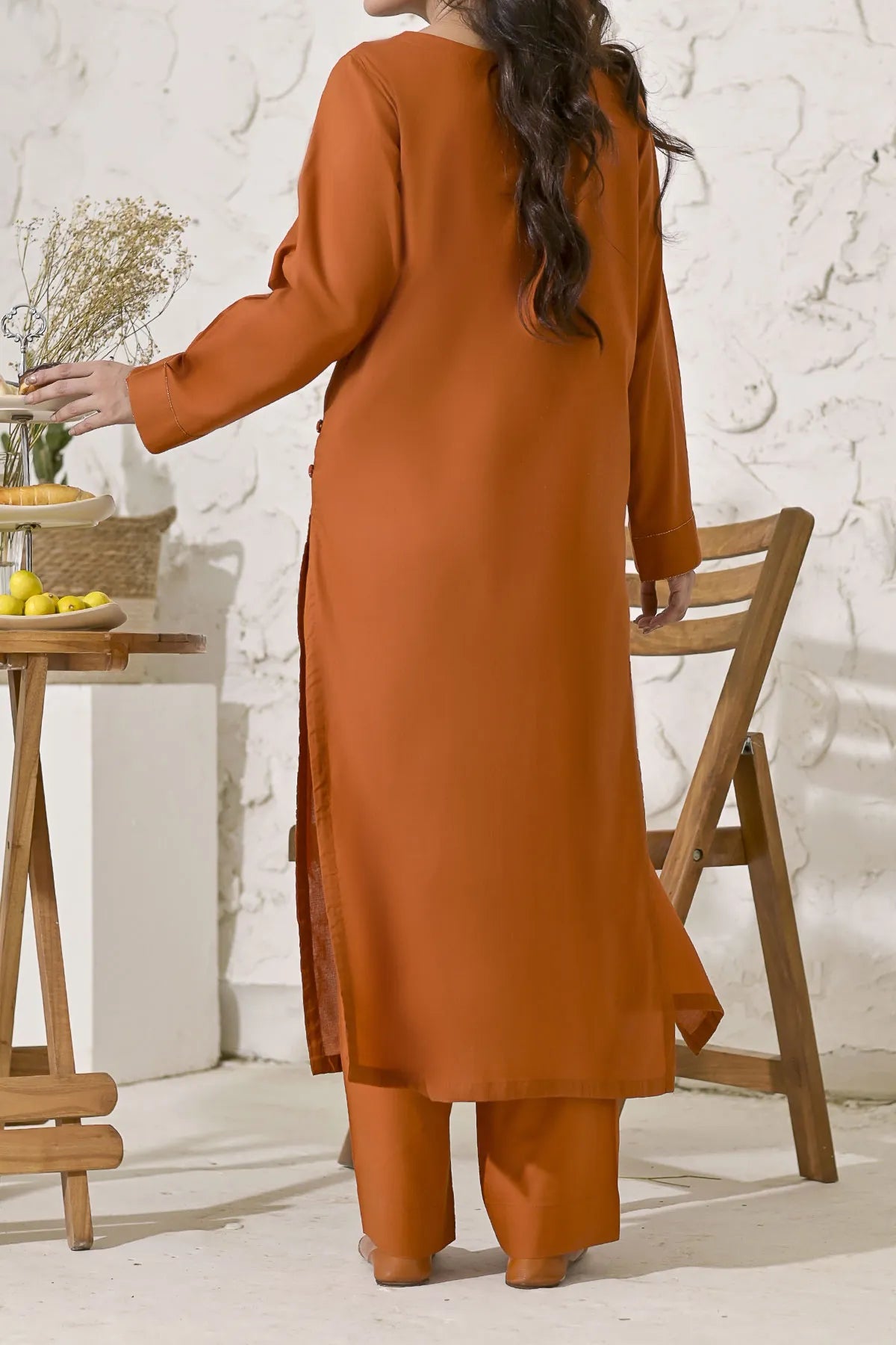 WOMEN'S-2 PIECE EMBROIDERY COTTON  | CTN-456