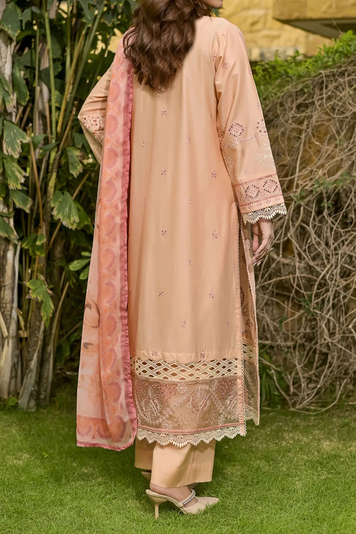 WOMEN'S-3 PIECE EMBROIDERY COTTON | CTN-460