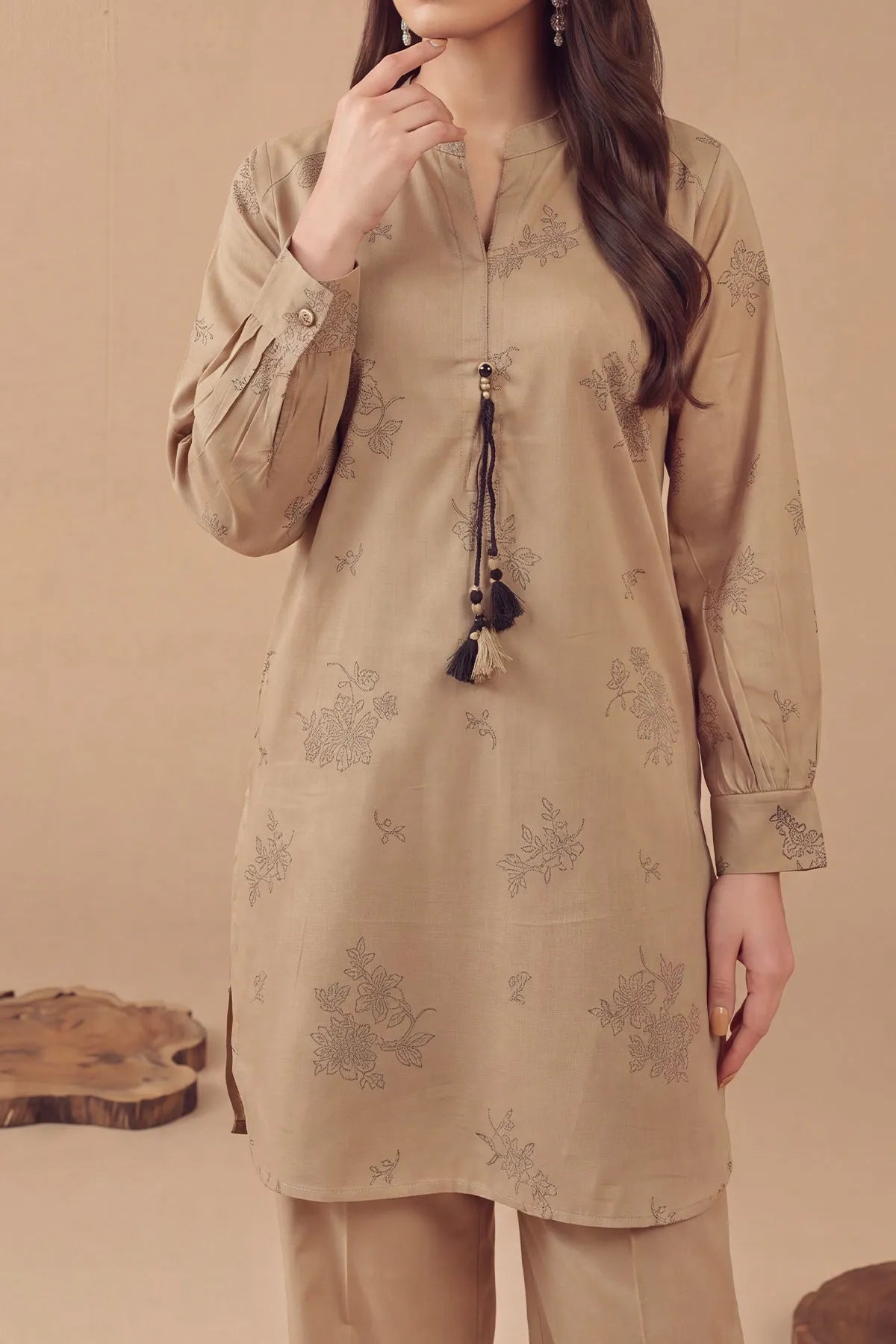 WOMEN'S-2 PIECE EMBROIDERY COTTON | CTN-477