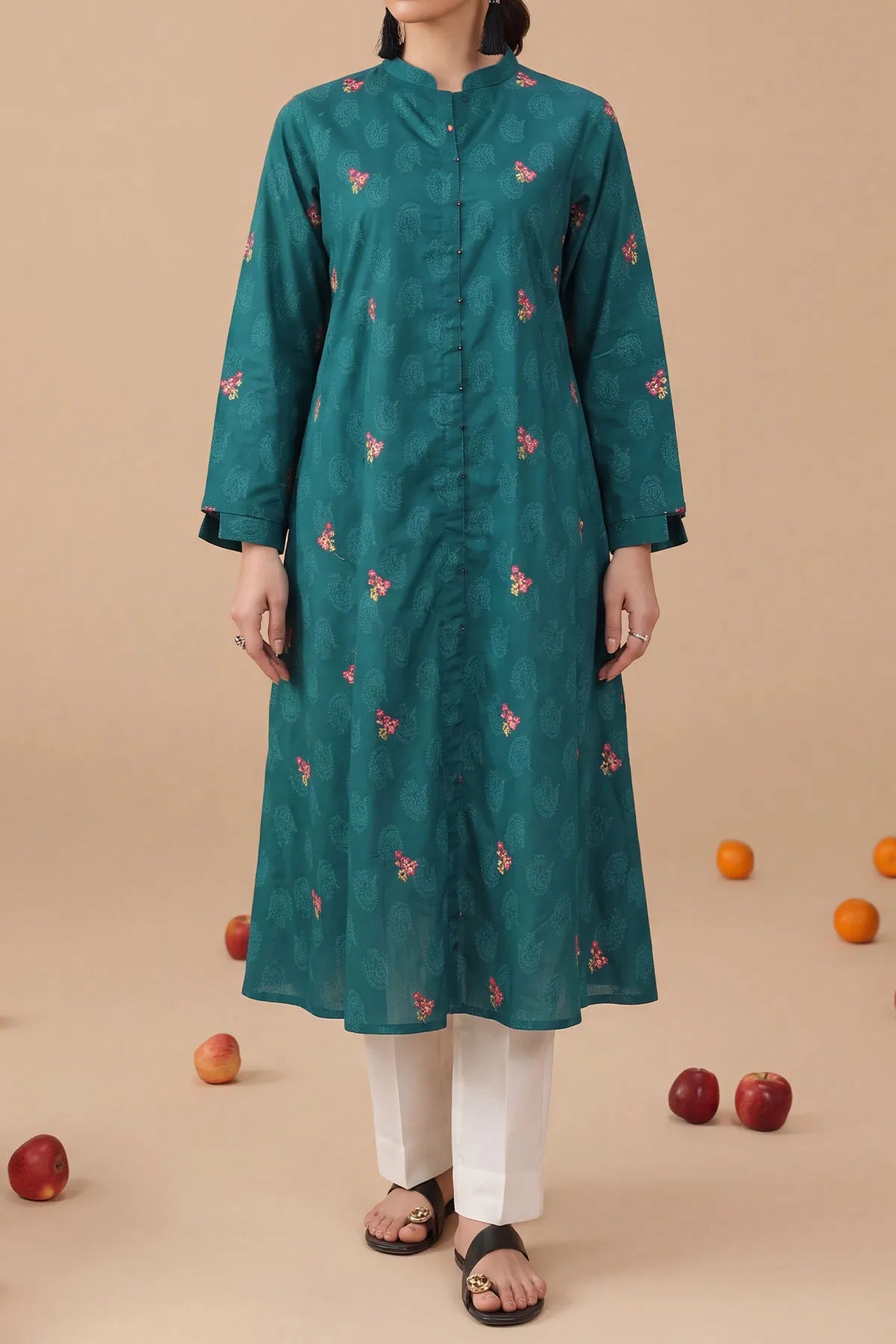 WOMEN'S-1 PIECE EMBROIDERY COTTON | CTNK-35