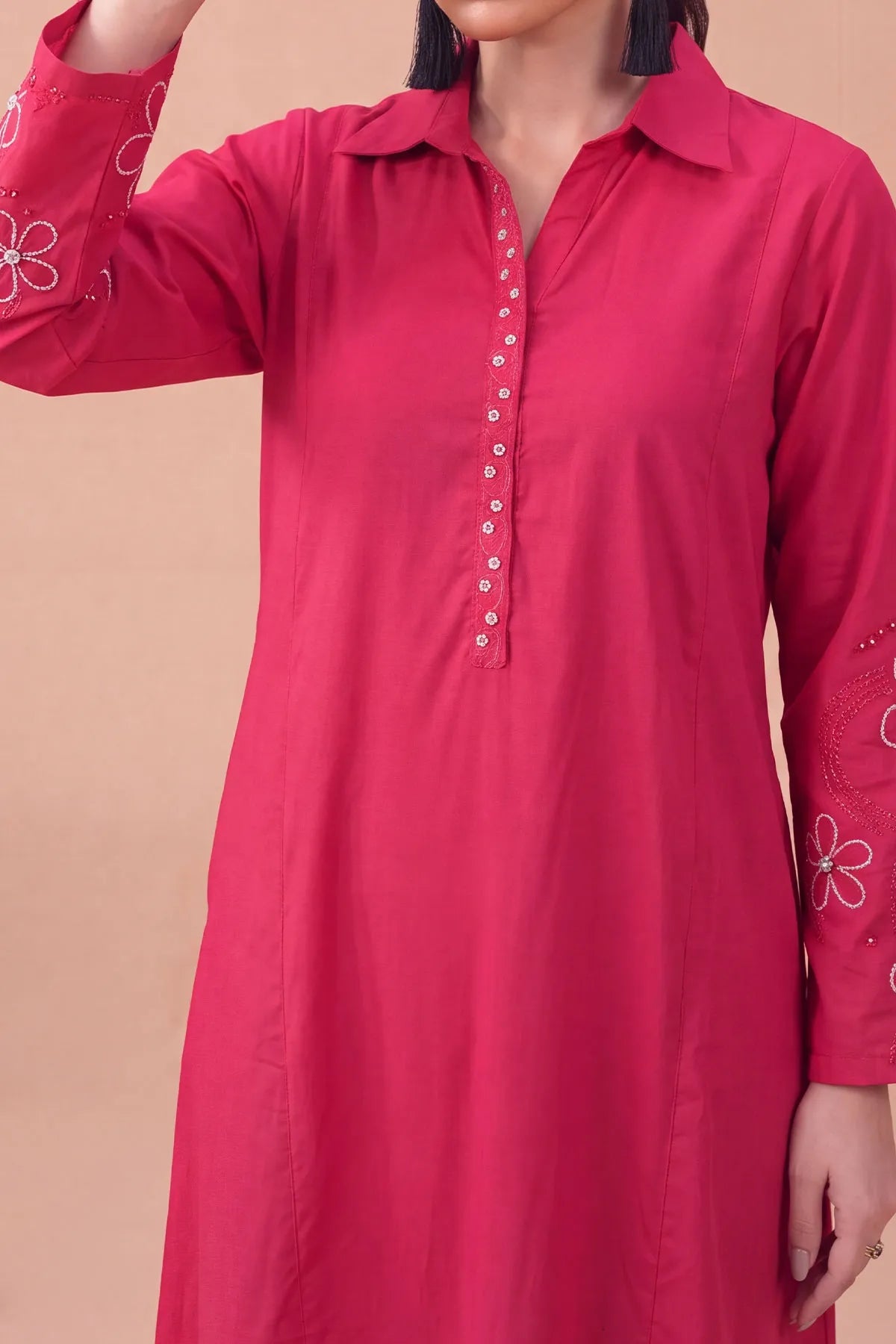 WOMEN'S-1 PIECE EMBROIDERY COTTON | CTNK-36