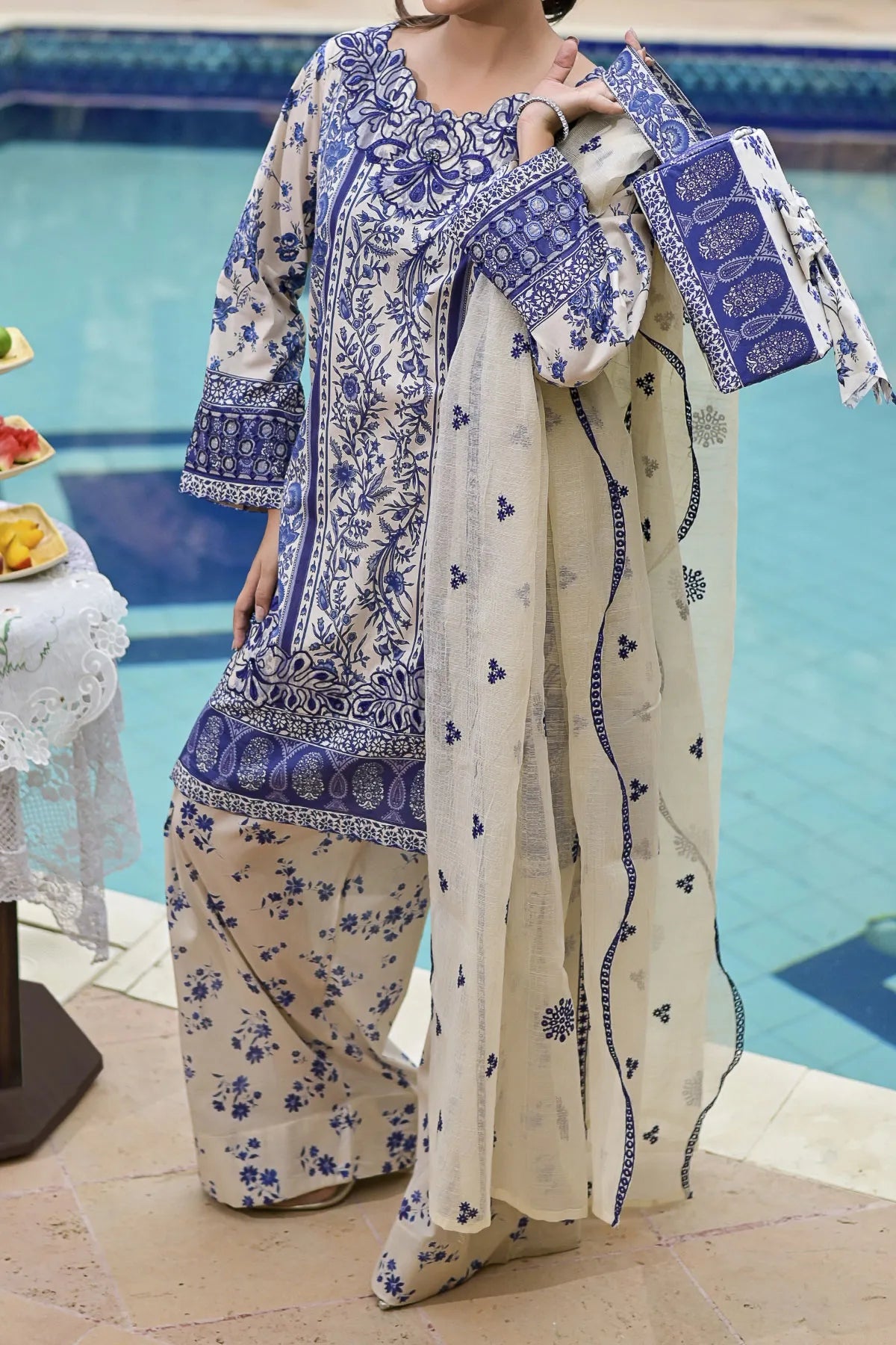3 PIECE DIGITAL PRINT LAWN | DPC-419