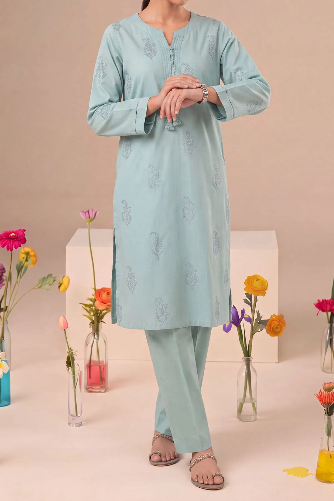 2 PIECE DIGTAL PRINT LAWN | DPC-425