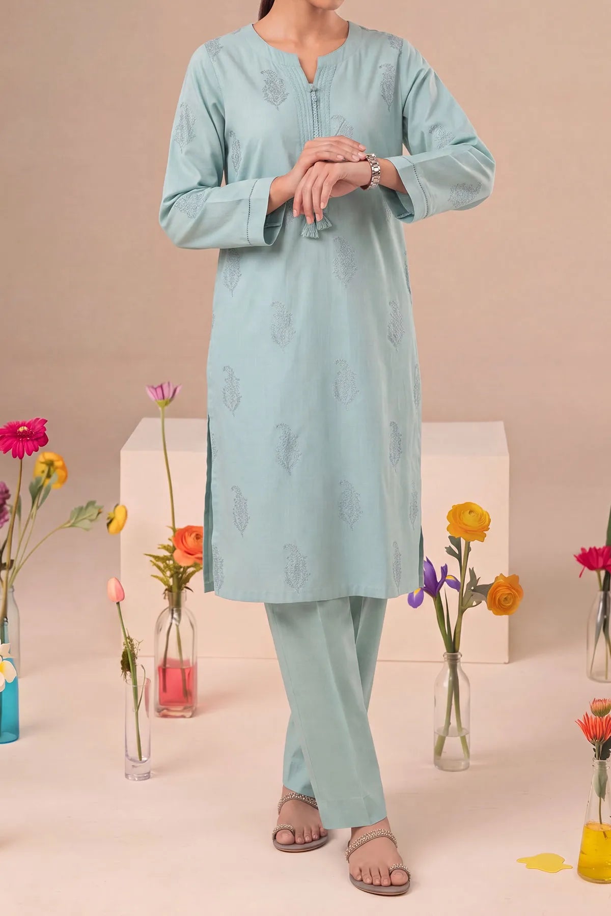 2 PIECE DIGTAL PRINT LAWN | DPC-425