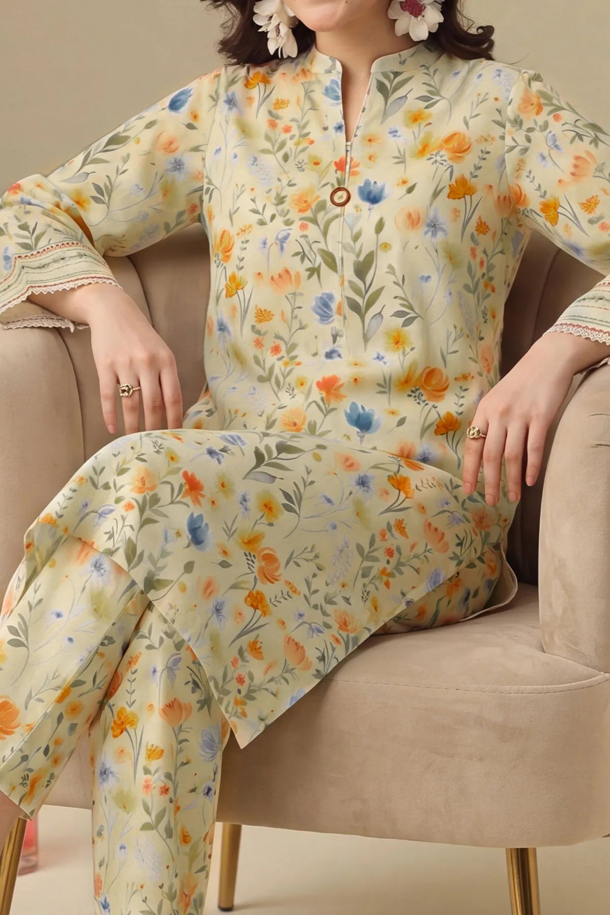 2 PIECE DIGTAL PRINT LAWN | DPC-441
