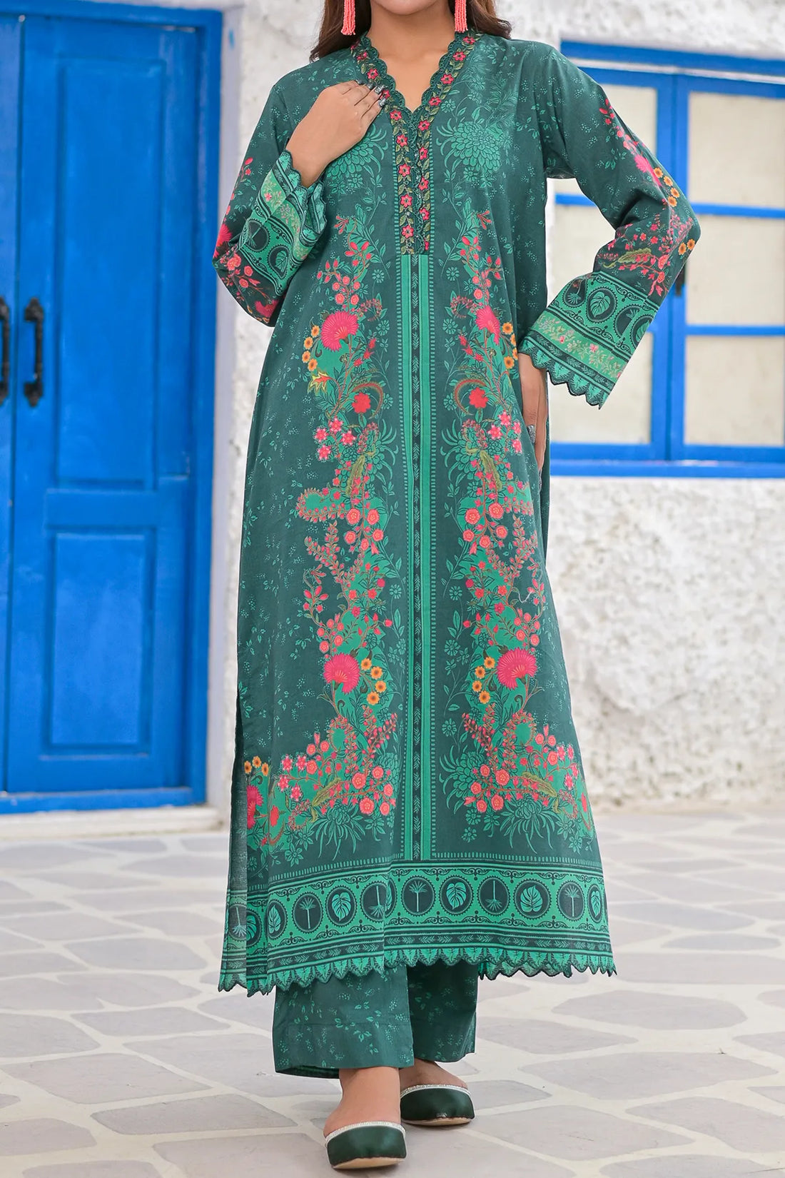 2 PIECE DIGITAL PRINT LAWN | DPC-448