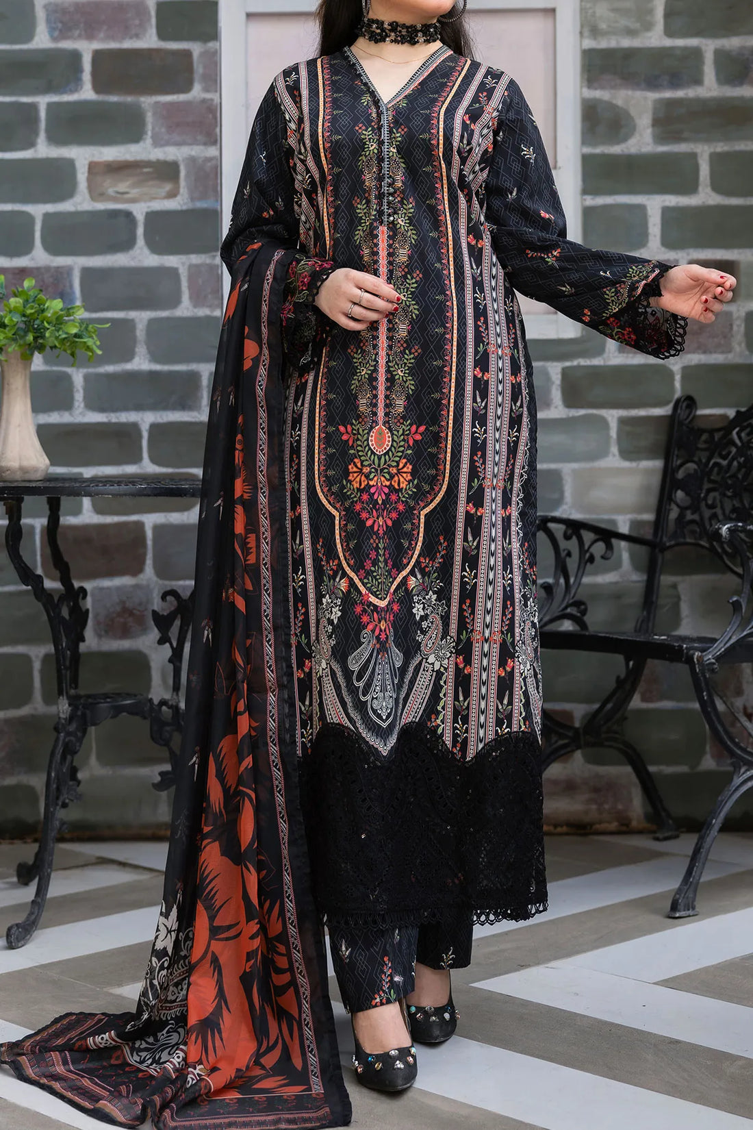 3 PIECE DIGTAL PRINT LAWN | DPC-457