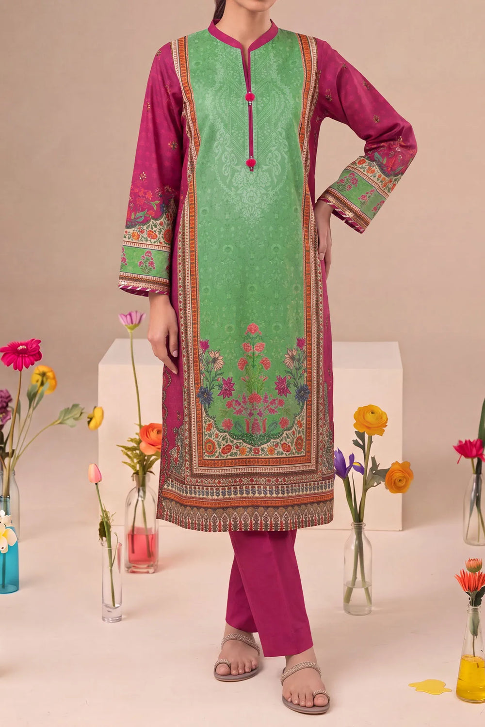 2 PIECE DIGTAL PRINT LAWN | DPC-463