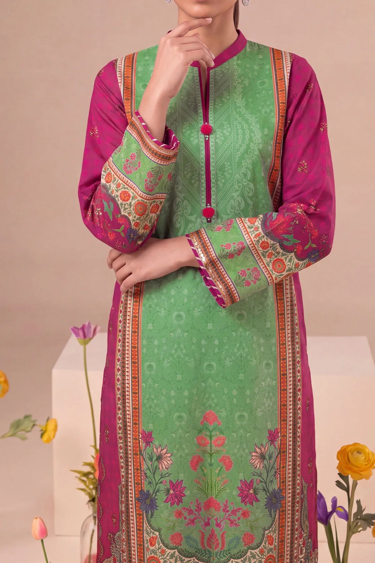 2 PIECE DIGTAL PRINT LAWN | DPC-463