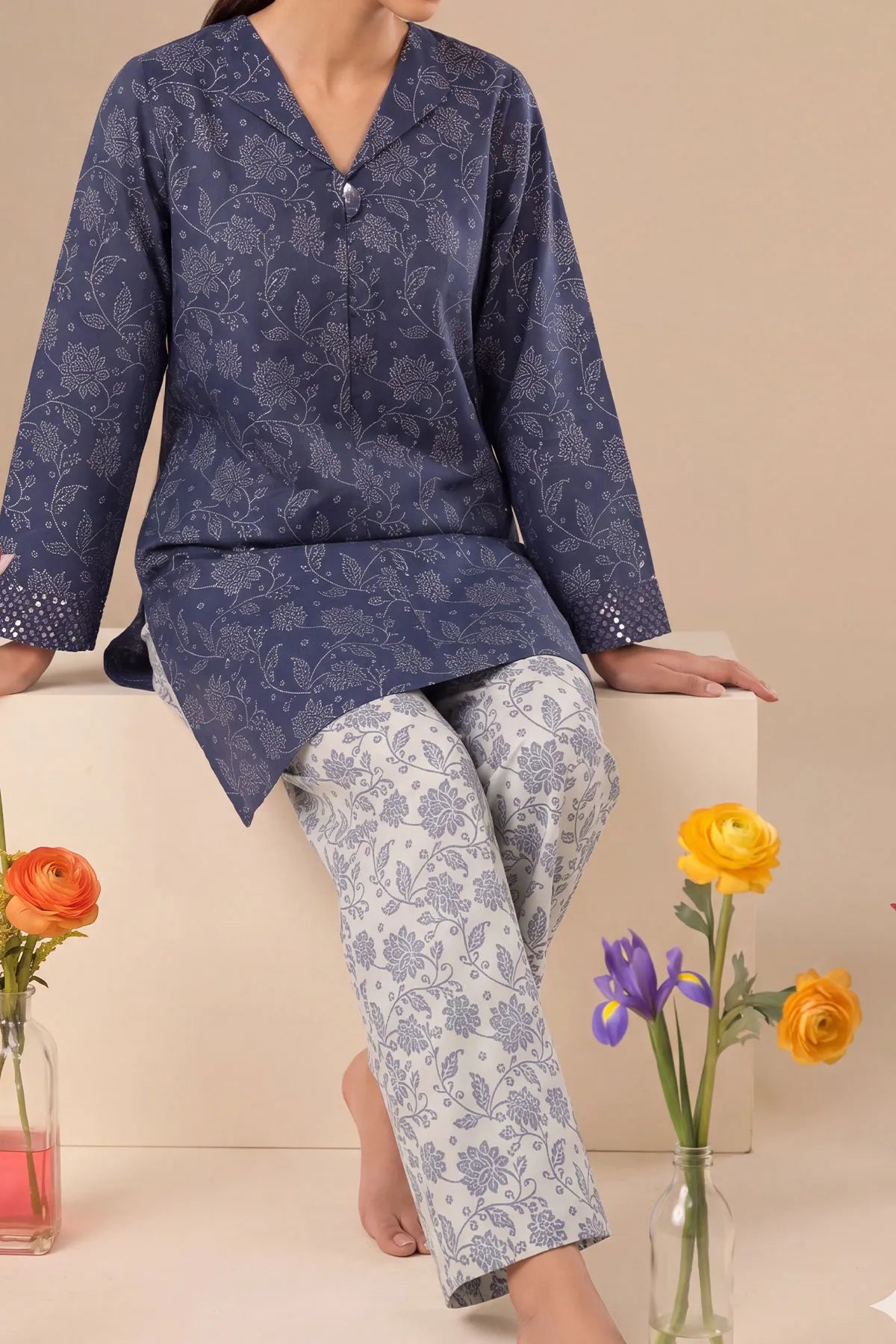 2 PIECE DIGTAL PRINT LAWN | DPC-466