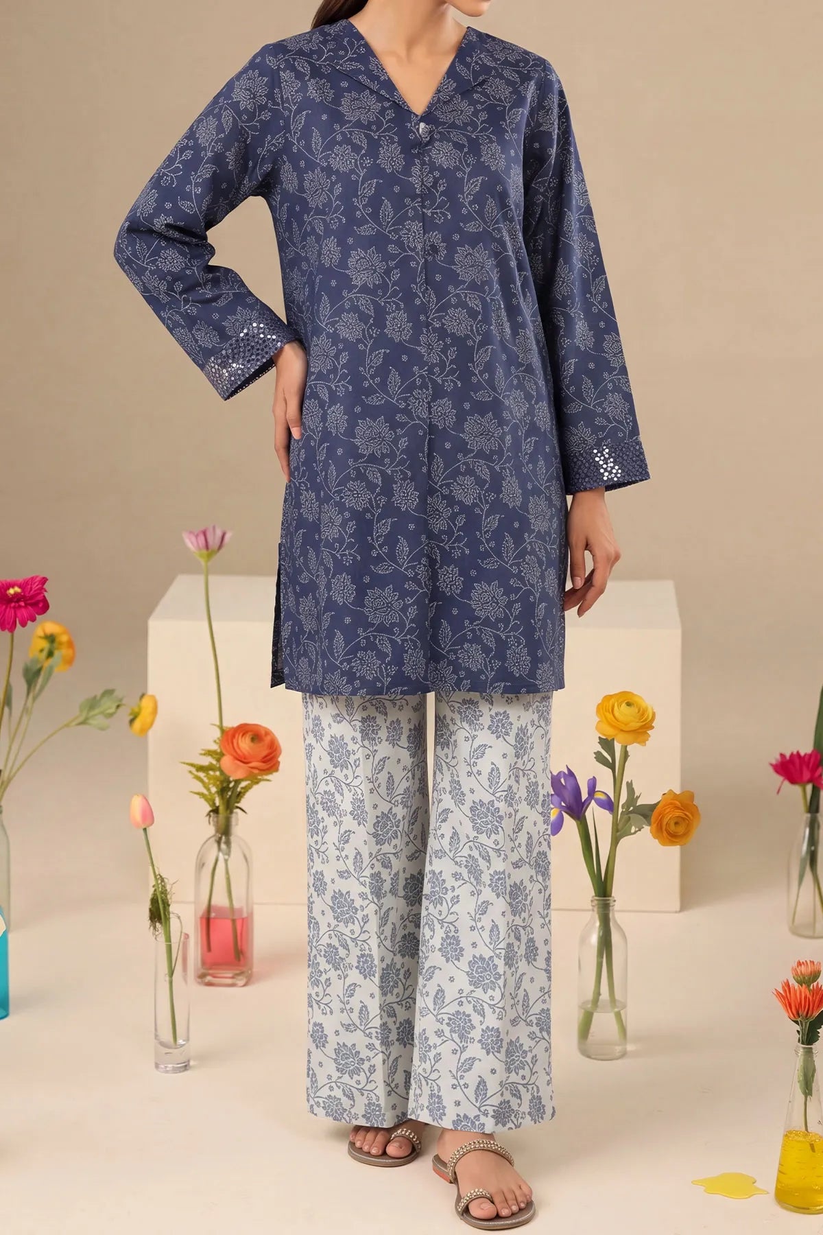 2 PIECE DIGTAL PRINT LAWN | DPC-466