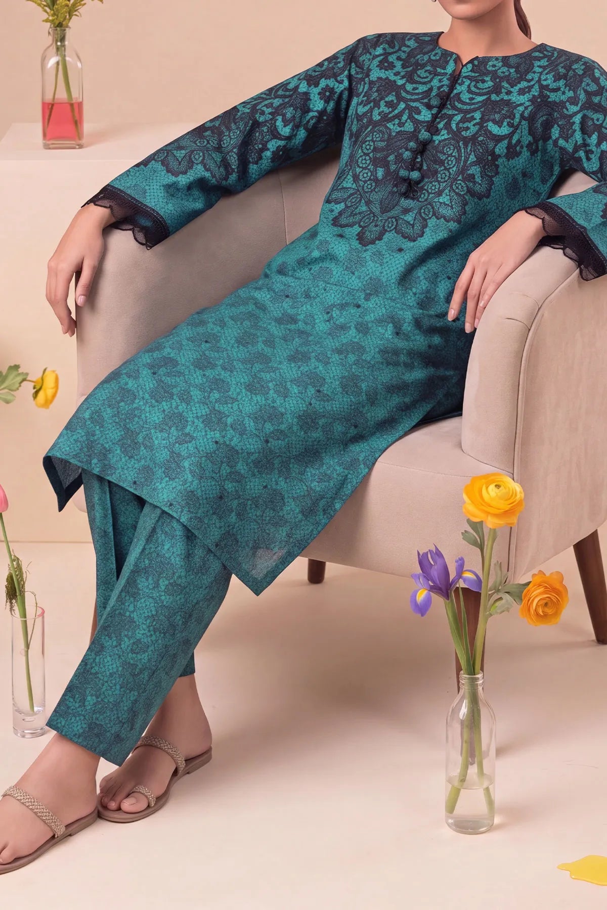 2 PIECE DIGTAL PRINT LAWN | DPC-467