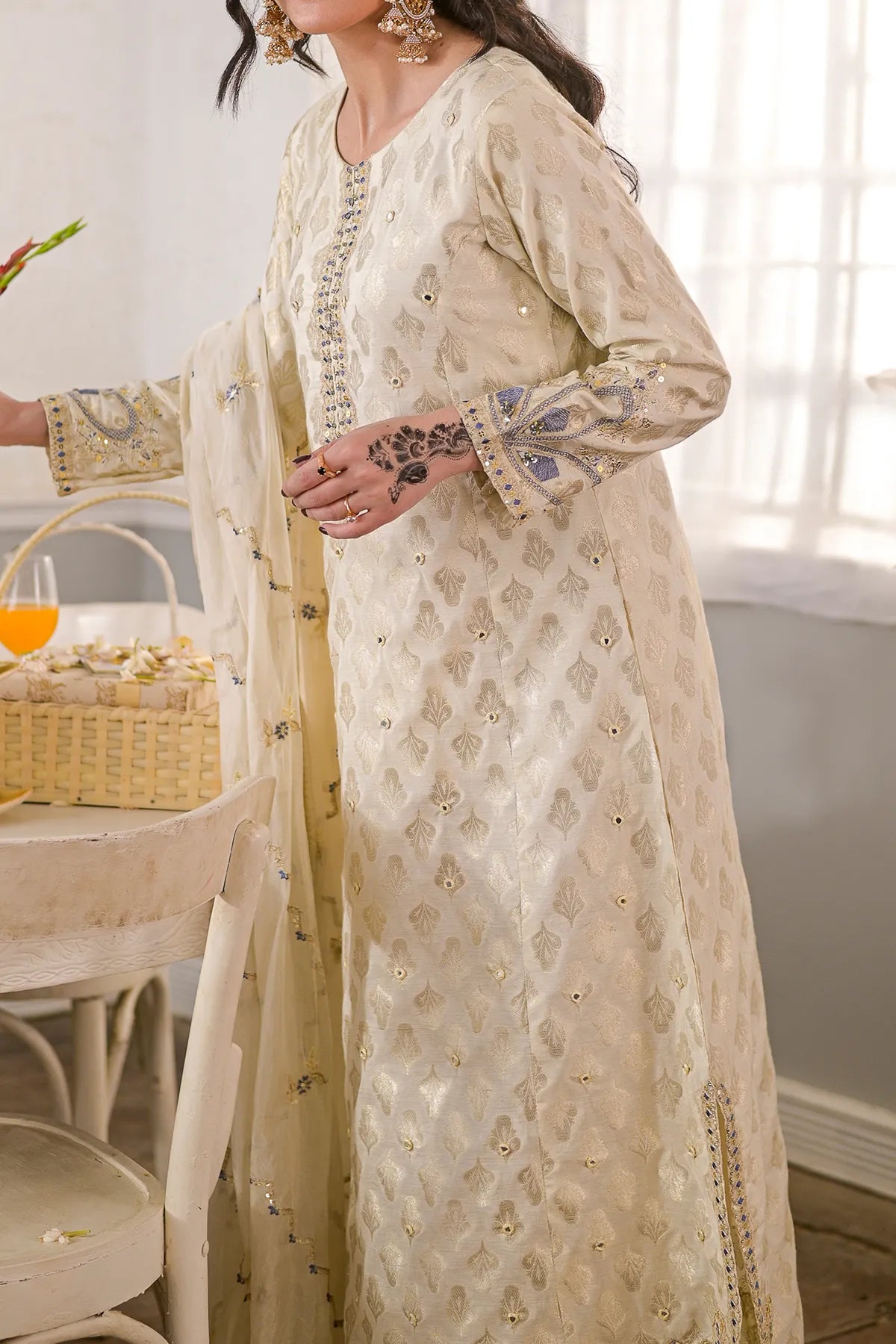 WOMEN'S-3 PIECE FANCY JACQUARD| FJ-254