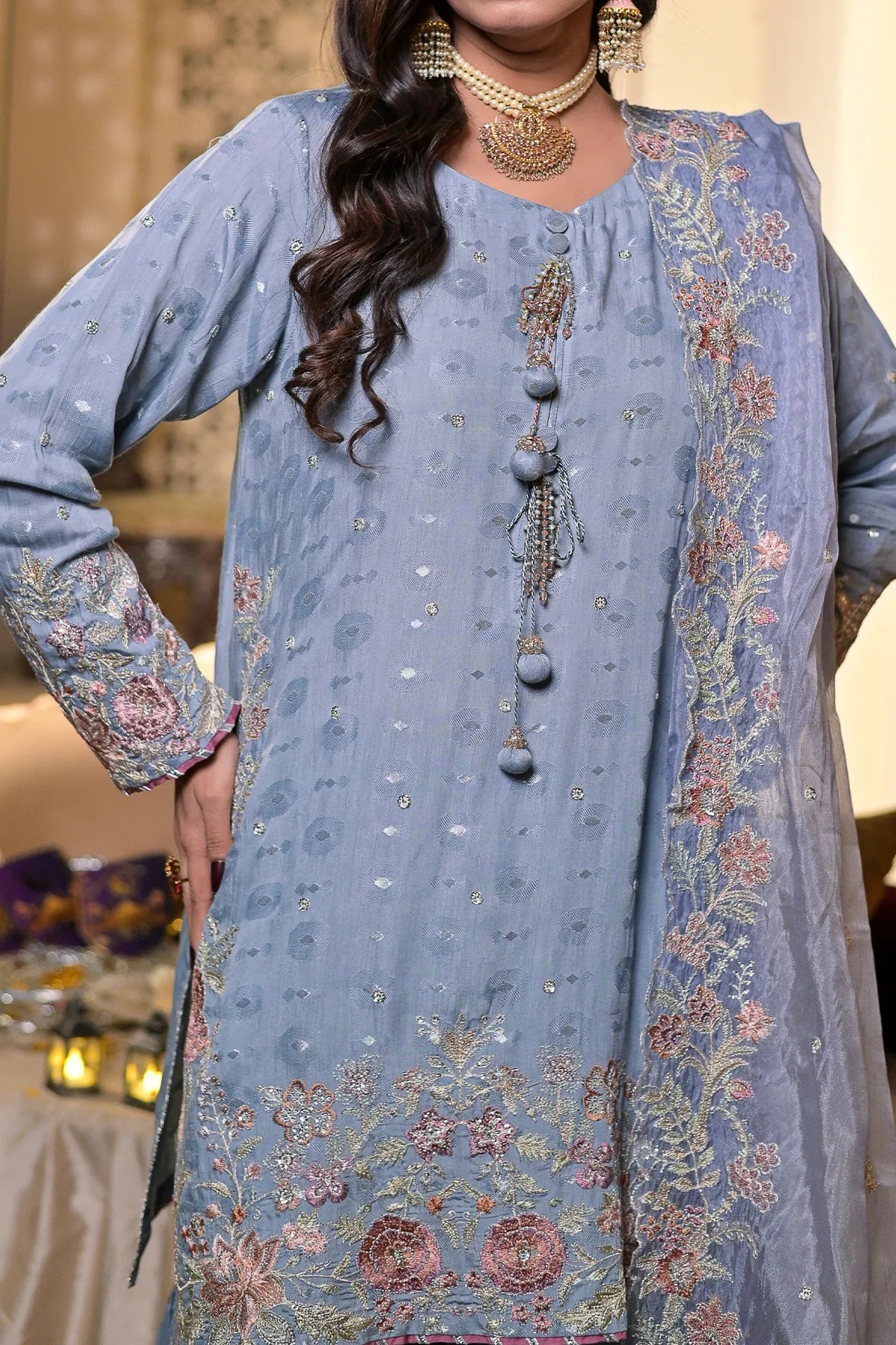 WOMEN'S-3 PIECE FANCY JACQUARD| FJ-288