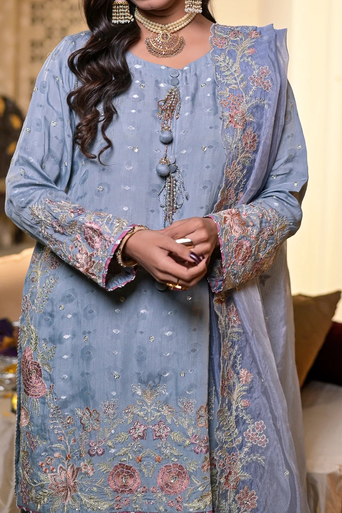WOMEN'S-3 PIECE FANCY JACQUARD| FJ-288