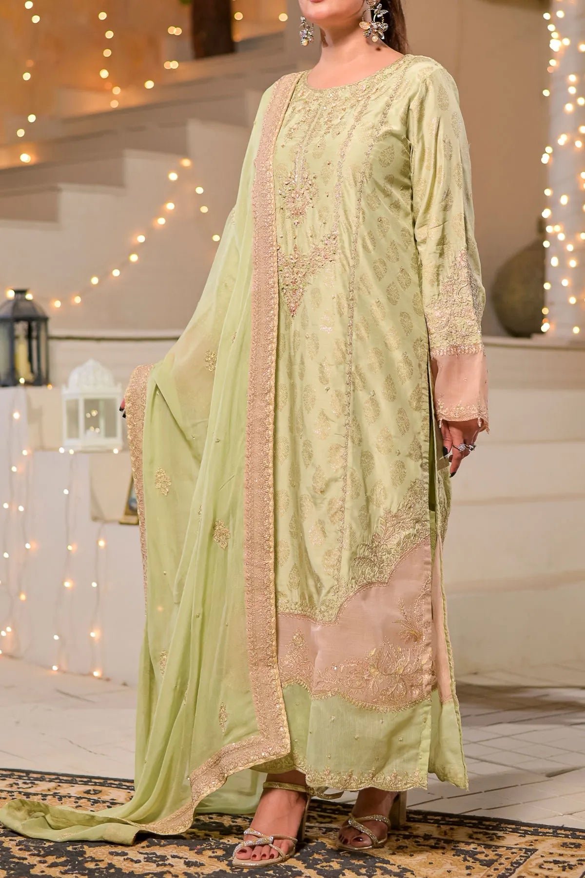 WOMEN'S-3 PIECE FANCY JACQUARD| FJ-293