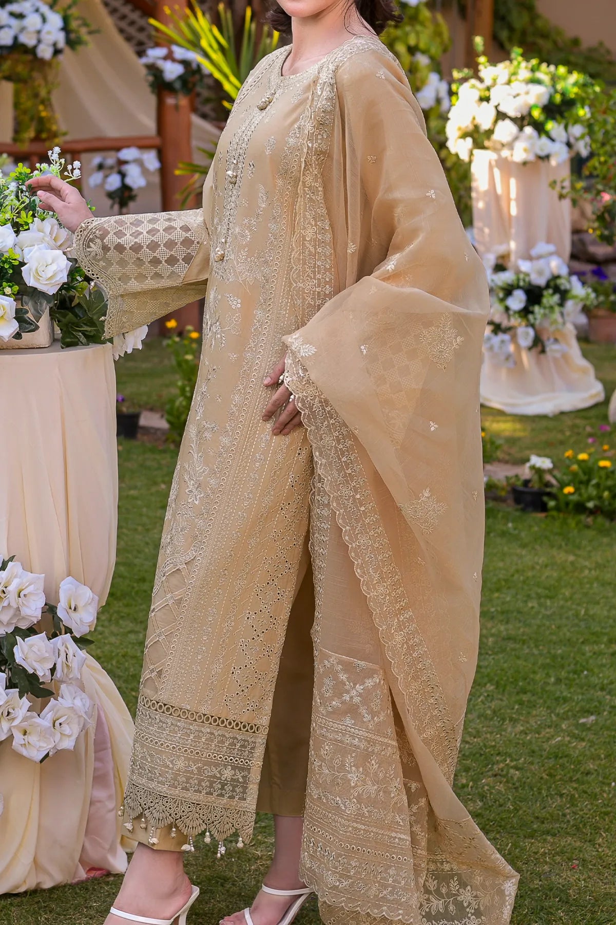 WOMEN'S-3 PIECE EMBROIDERY COTTON | CTN-466