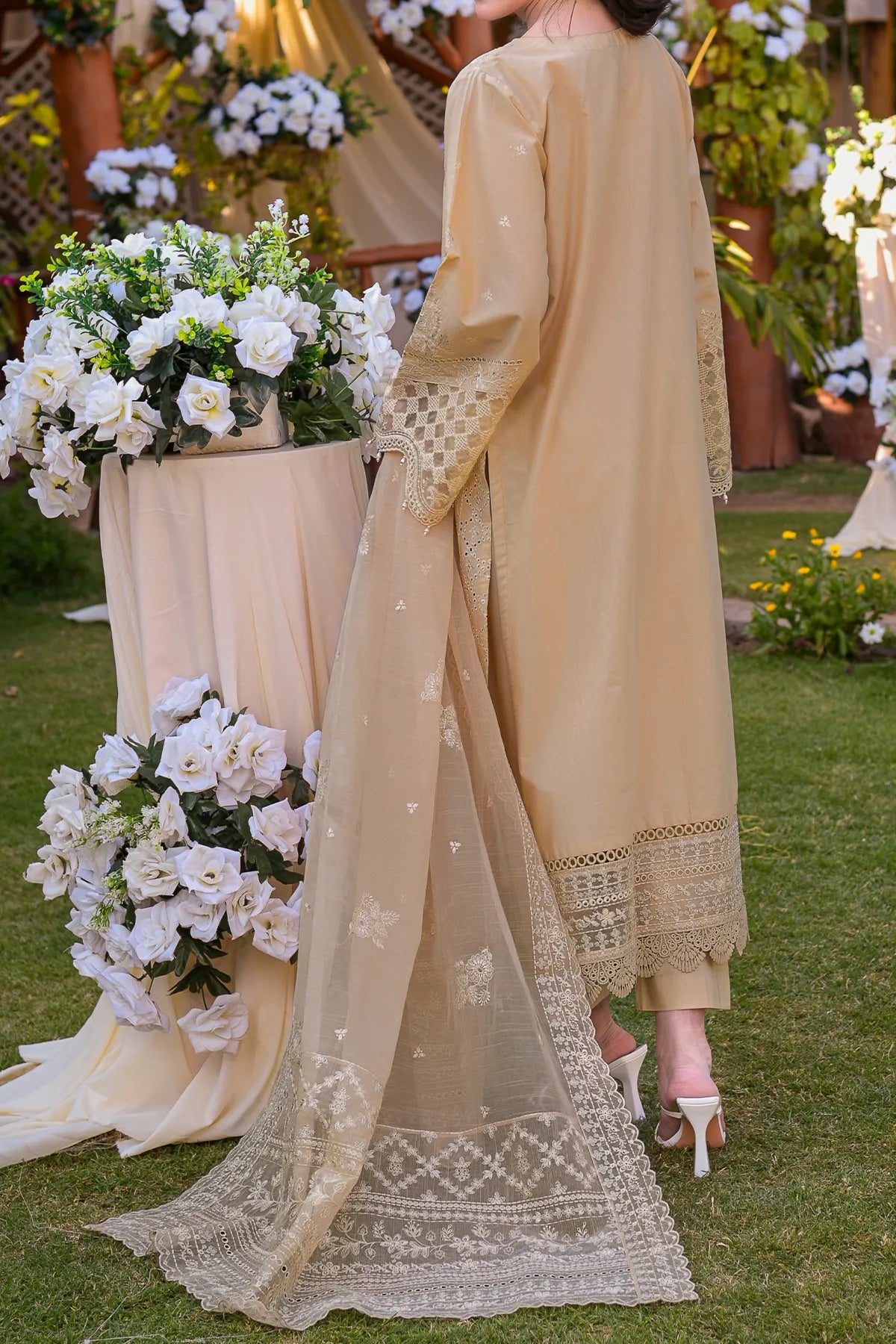 WOMEN'S-3 PIECE EMBROIDERY COTTON | CTN-466