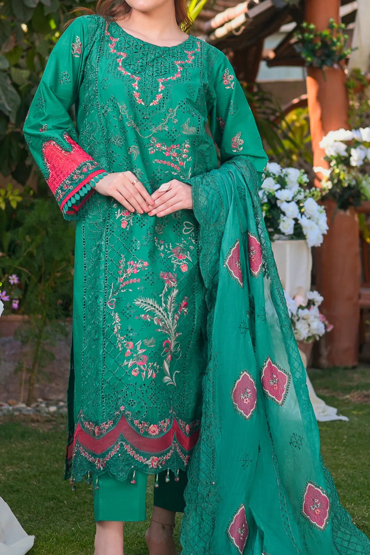 3 PIECE UNSTITCHED COTTON | UN-CTN-468