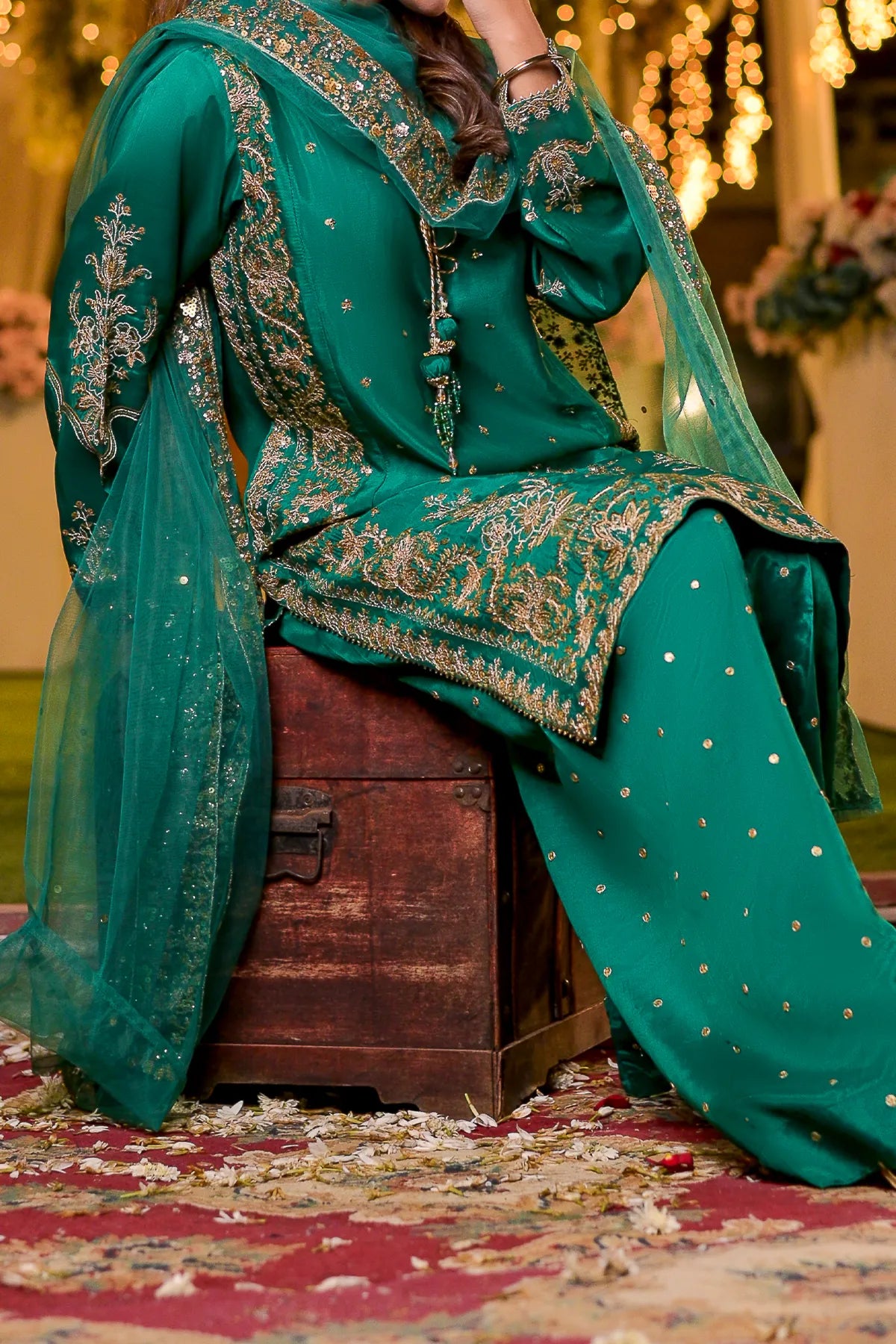 WOMEN'S-3 PIECE EMBROIDERY VISCOSE| VS-585