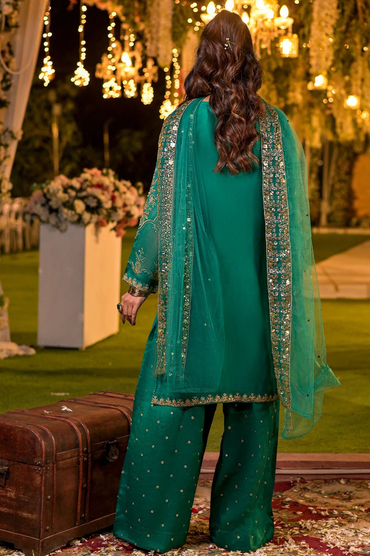 WOMEN'S-3 PIECE EMBROIDERY VISCOSE| VS-585