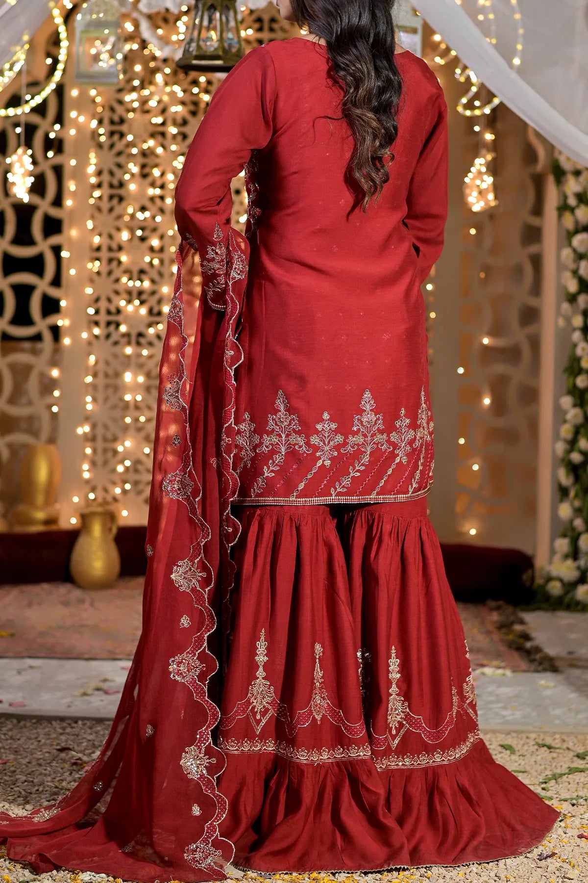 WOMEN'S-3 PIECE EMBROIDERY VISCOSE| VS-586