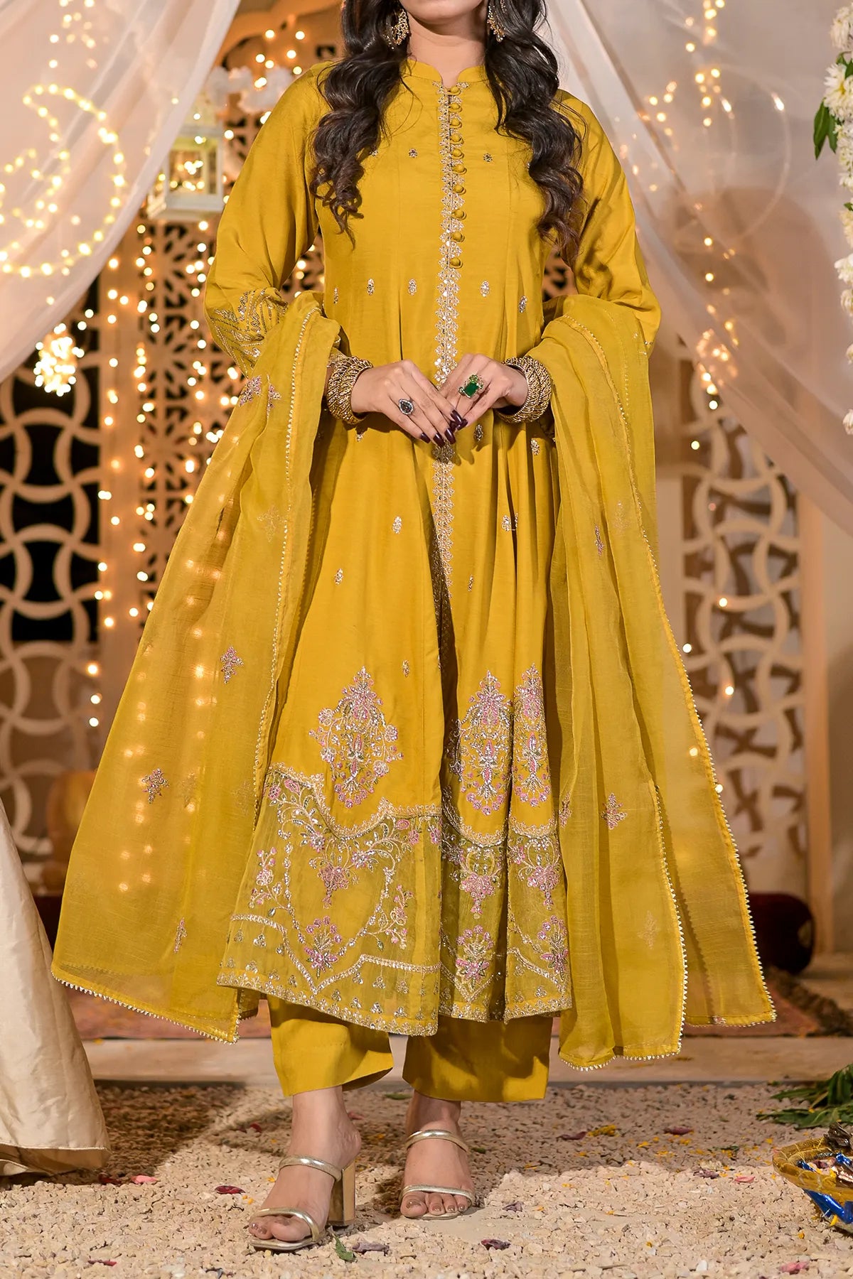 WOMEN'S-3 PIECE EMBROIDERY VISCOSE| VS-592