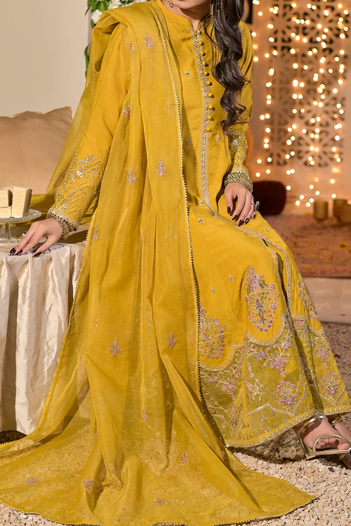 WOMEN'S-3 PIECE EMBROIDERY VISCOSE| VS-592