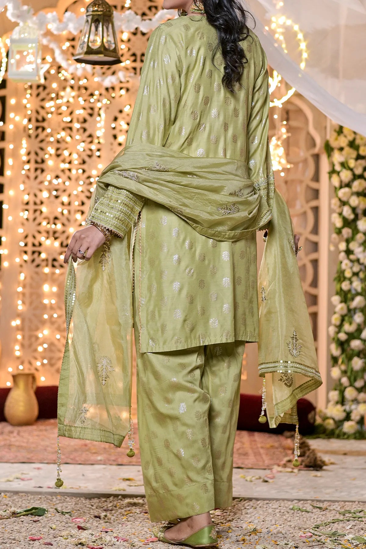 WOMEN'S-3 PIECE EMBROIDERY VISCOSE| VS-596