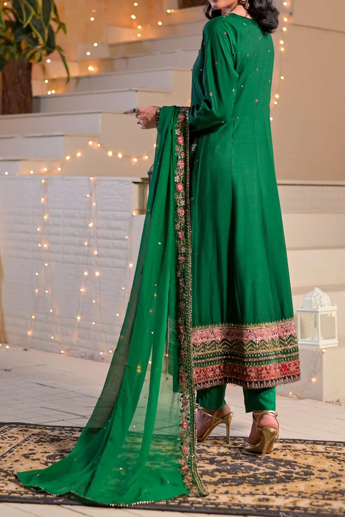 WOMEN'S-3 PIECE EMBROIDERY VISCOSE | VS-600
