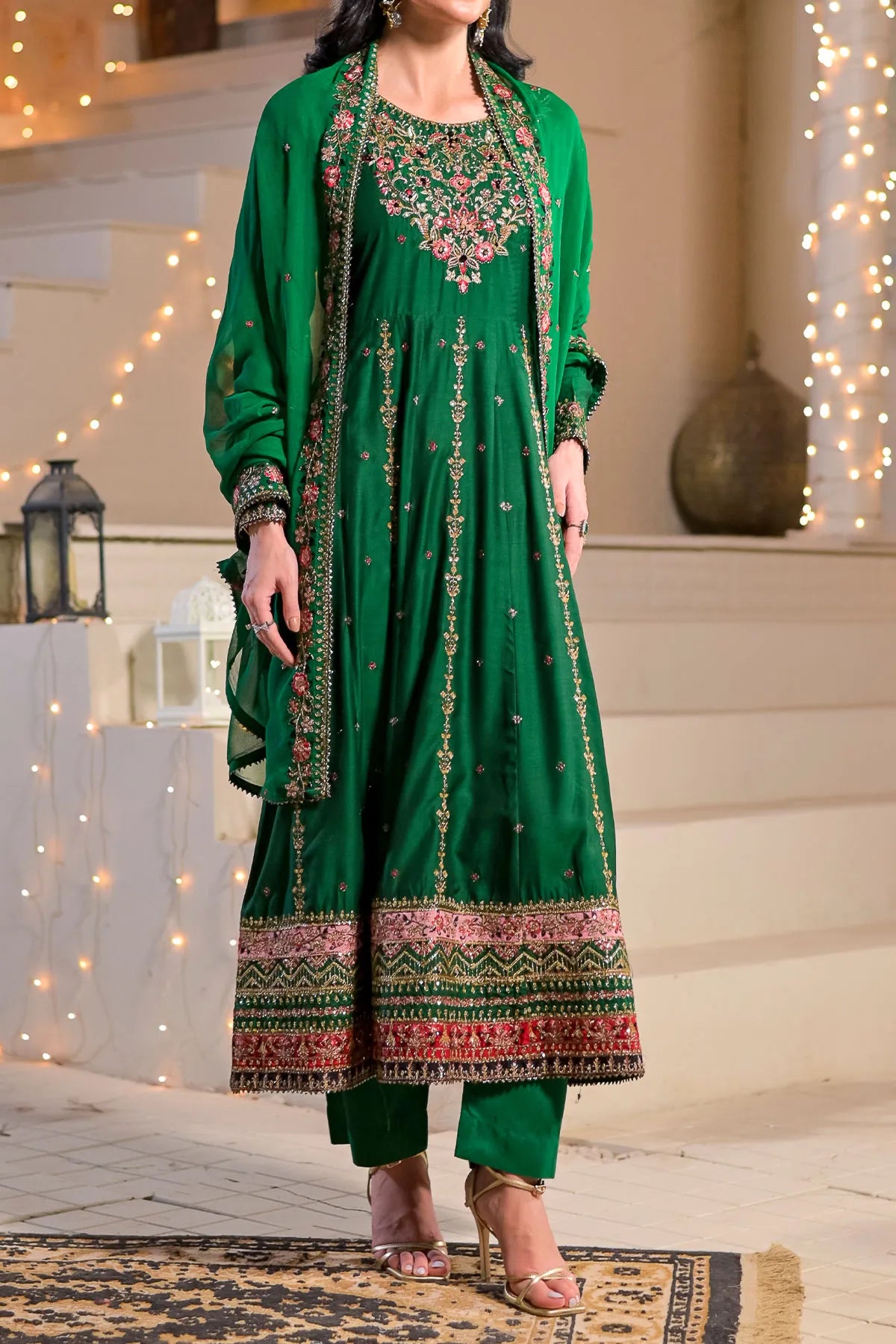 WOMEN'S-3 PIECE EMBROIDERY VISCOSE | VS-600